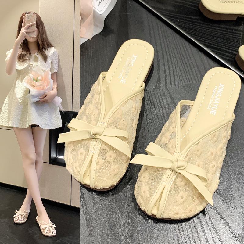 

Women s Bow Slip-On Outdoor Slippers, Soft Sole, 2025 Trend 40
