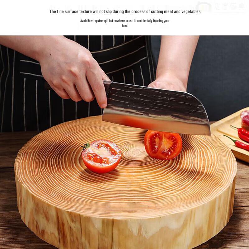 Round Solid Pine Wood Cutting Board