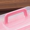 3 Layers Large Capacity Storage Box With Handle Foldable Plastic Portable Makeup Hairpin Organizer Nail Art Jewelry Box