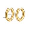 18k Gold Plating  Hoop Earring for Women Trendy Chunky Earrings  Huggies Hoop Earrings Geometric Dangle Earrings Jewelry Gifts