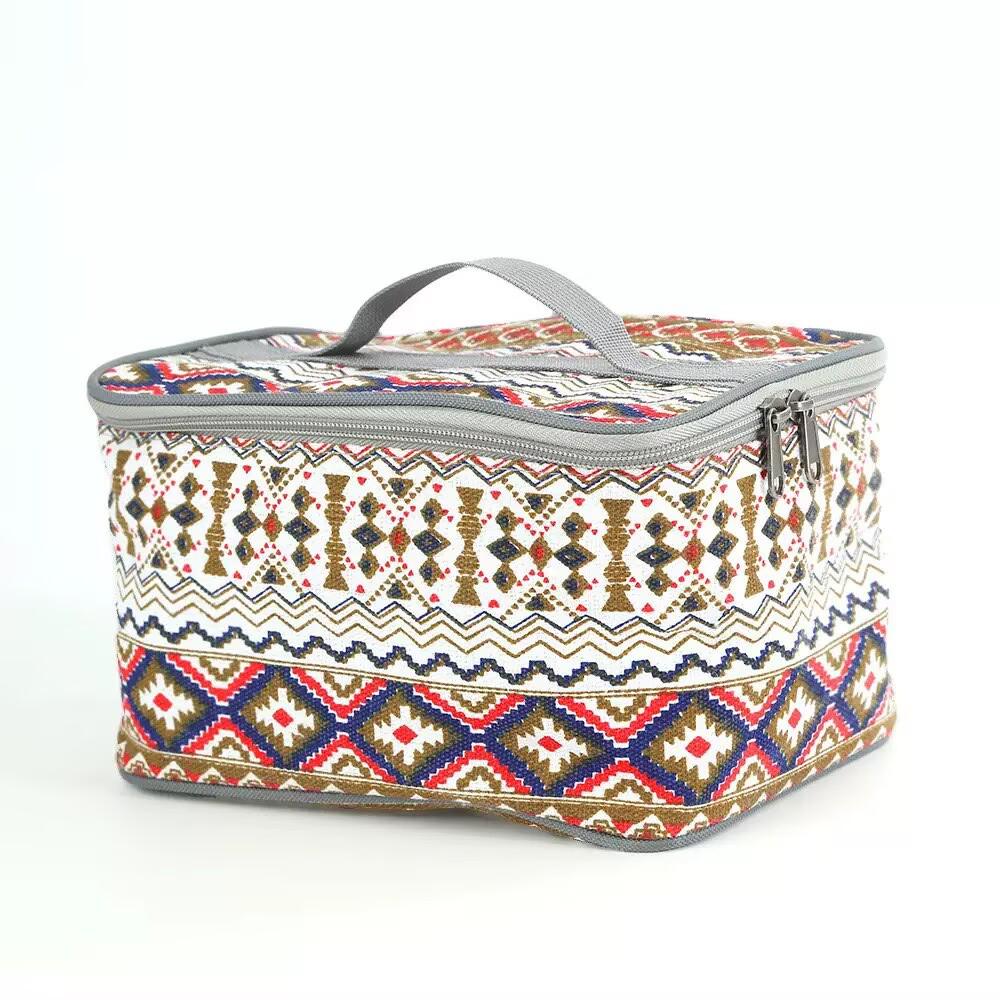 Portable Outdoor Storage Bag for Cutlery, Seasoning, Tea Set, and Cosmetics