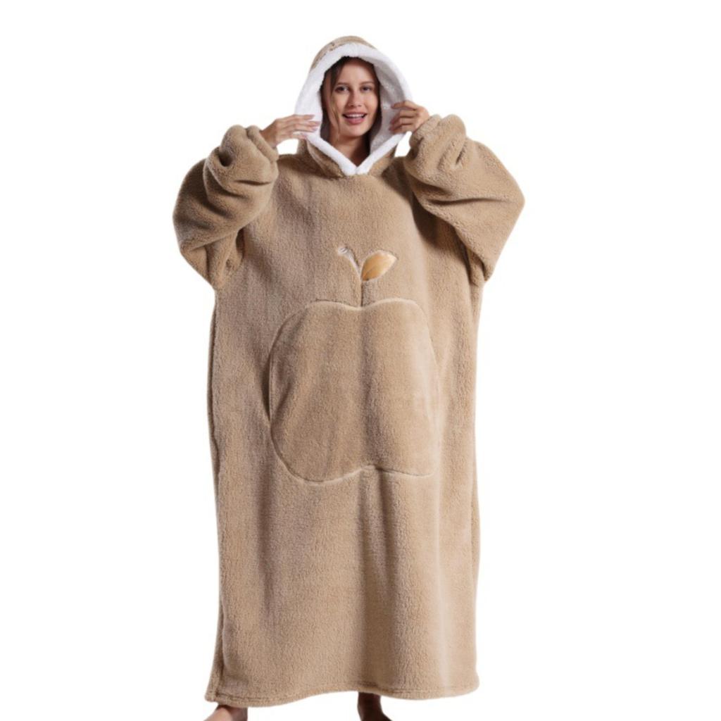 Lazy Blanket, Outdoor Cold-proof Hooded Blanket, Home Wear, Long-sleeved, Thick Blanket