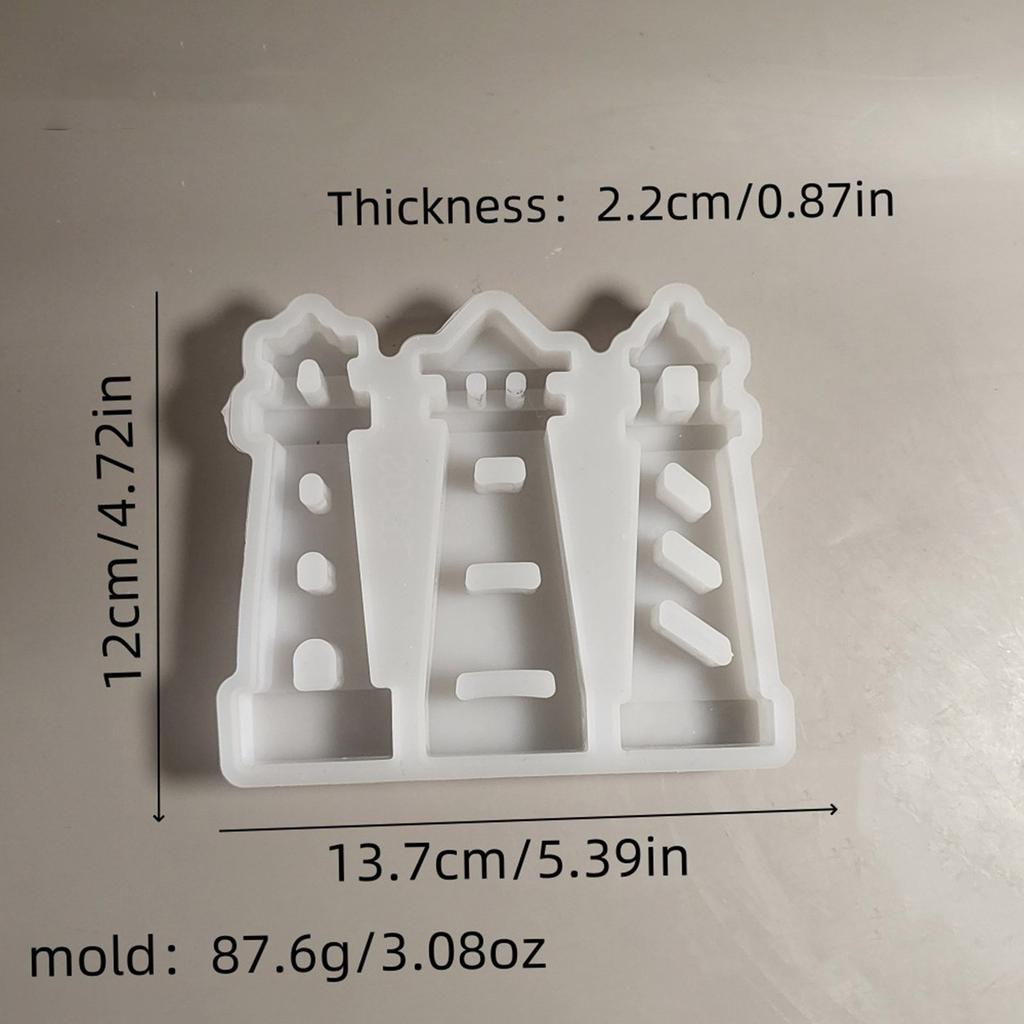 Flexible Sturdy Silicone Mould To Easily Craft Supplies Lighthouse Decoration Accessory for Any Ages Home Ornament