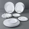 Zhaoran Commercial Melamine 10-inch White Round Plate