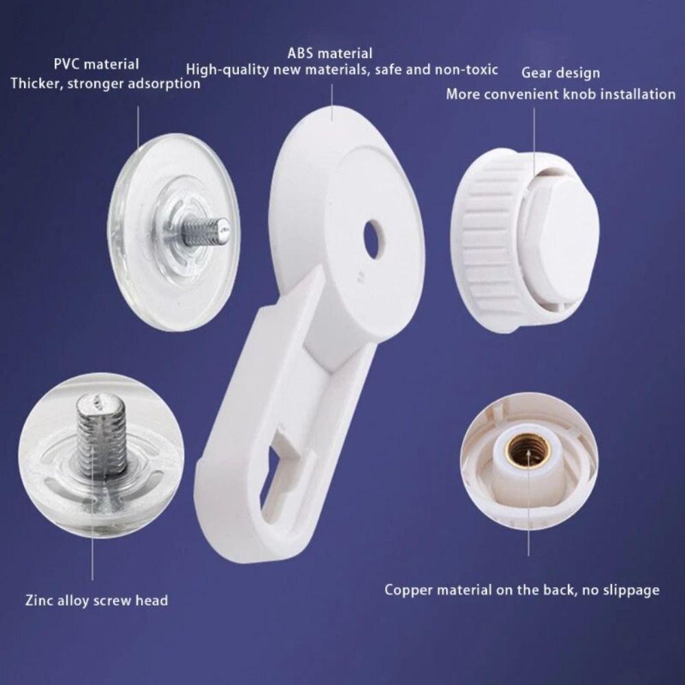Aluminum Zinc Zinc Alloy Suction Cup Towel Rack Wall Mounted Single Pole Towel Rack Towel Holders  Cabinet