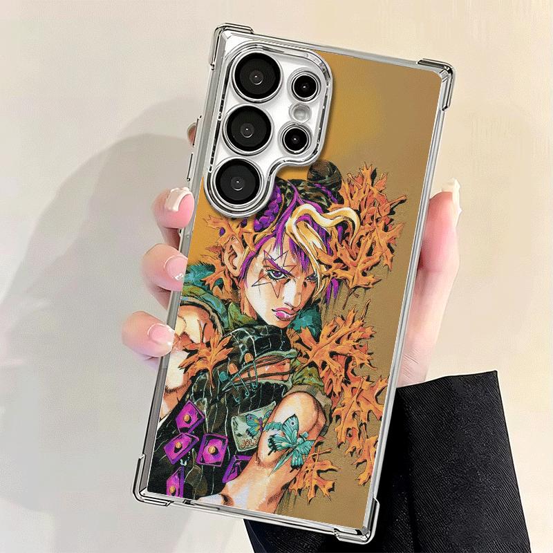 JoJo Adventure Jolyne Cujoh Soft Phone Case For Samsung Galaxy S26 Ultra S25 Edge S24 FE S23 Plus S22 S21 + S20 Plating Anti-Fal