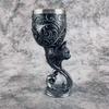 Calice da Vino in Acciaio Inossidabile Graal del Drago Scultura Tridimensionale Creativa 3D Coppa Medievale Retrò per Coppia Coppa da Vino Rosso in Resina