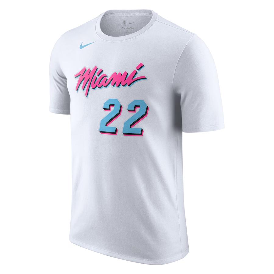 Nike Men s NBA Miami Heat Essential Jimmy Butler 22 T-Shirt White IB5348-100 M