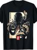 Dark Octopus Japanese Art Print T-Shirt Same Style for Men and Women 2025 Summer Short-sleeved Printed T-shirt Pure 220G