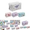 Cute Ins-style Cartoon Embroidered Makeup Bag With Large Capacity For Travel And Desktop Storage