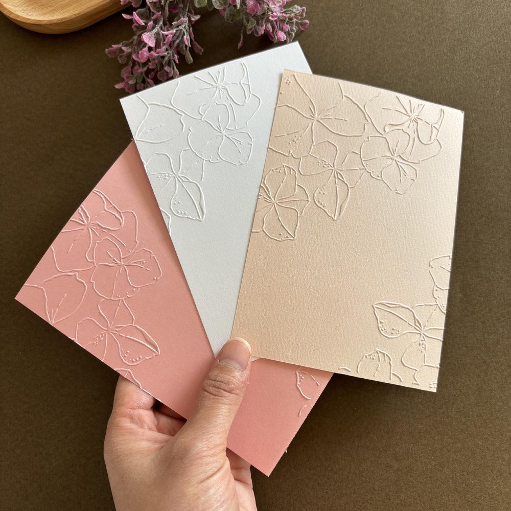 2D Rose Texture Plastic Embossing Mold DIY Stamp Clip (15x15cm)