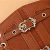 Lace Strap, Leather Waist Cover, Women's Decoration, Shaping Body, European and American Retro Metal Buckle, Elastic Waistband