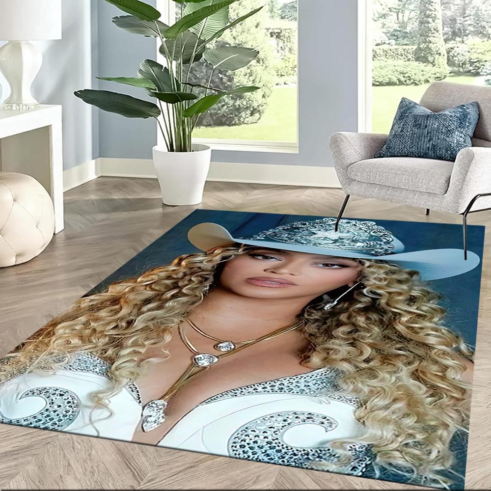 Beyoncé's Glamorous Performance Square rugs are a great choice for living rooms, bedrooms, home décor, and as gifts.