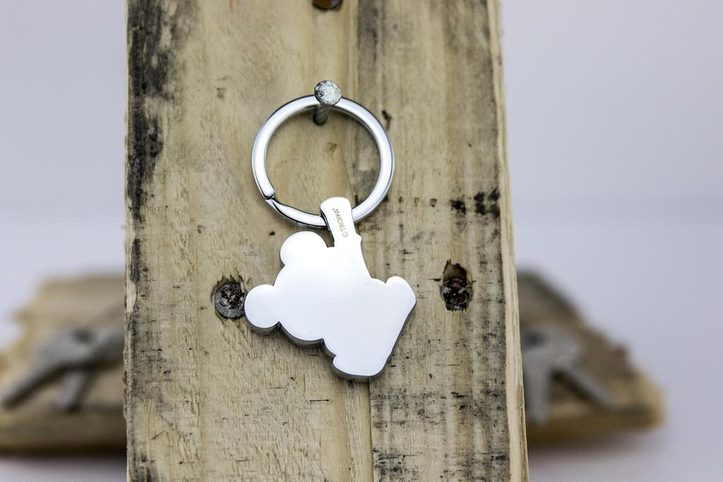 TROIKA GERMANY Panda Keychain BAMBOO PANDA Key Ring KR10-03CH Accessory Charm