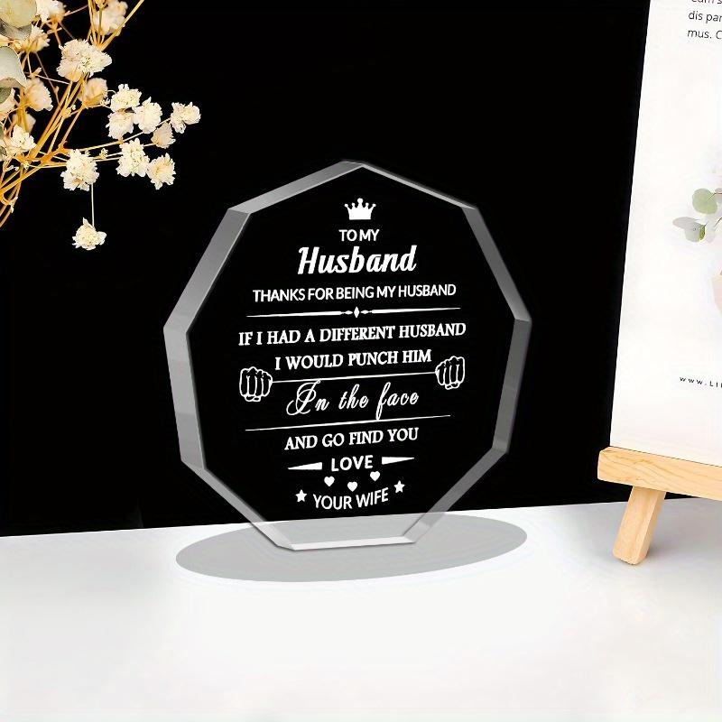 "My Man" Appreciation Gift - Heartfelt Home Decor for Husband's Special Moments