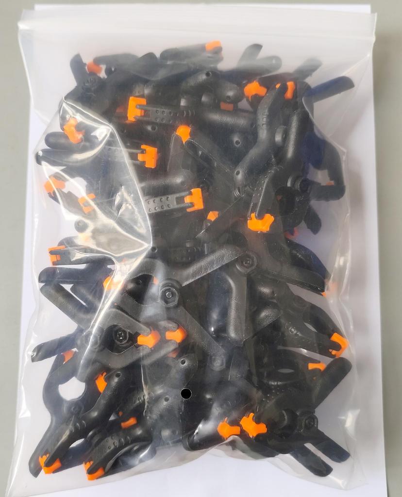 Yunbei Nylon A-Clamp: Strong Spring Woodworking & Photography Background Clamp (2/3/4/6/9-inch)