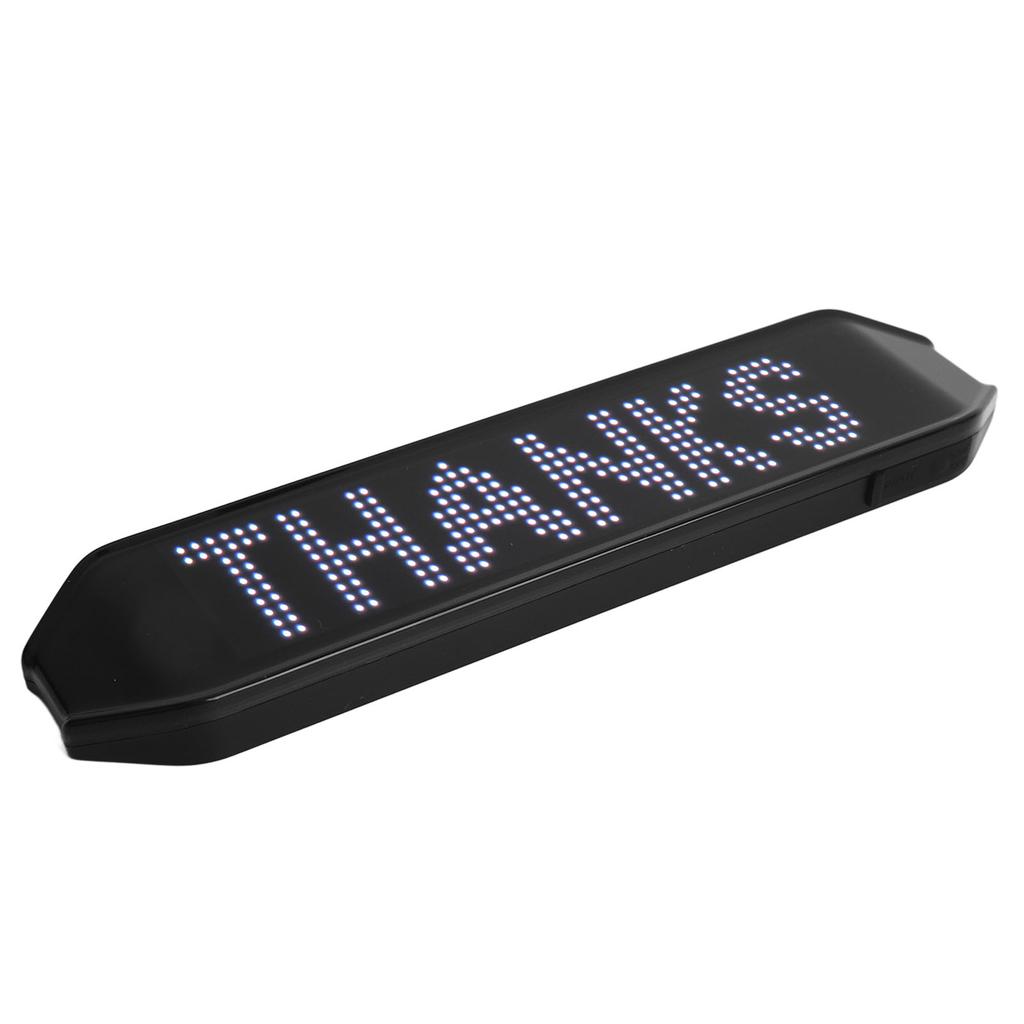225 X 55 X 15mm Color LED Sign 4 Modes APP Control Programmable Bike Turn Signals USB Charging