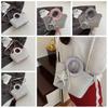 Shoulder Bag Small Basket Bag PU Shining Banquet Handbag Fashionable Sweet Star Silver Bag  Women