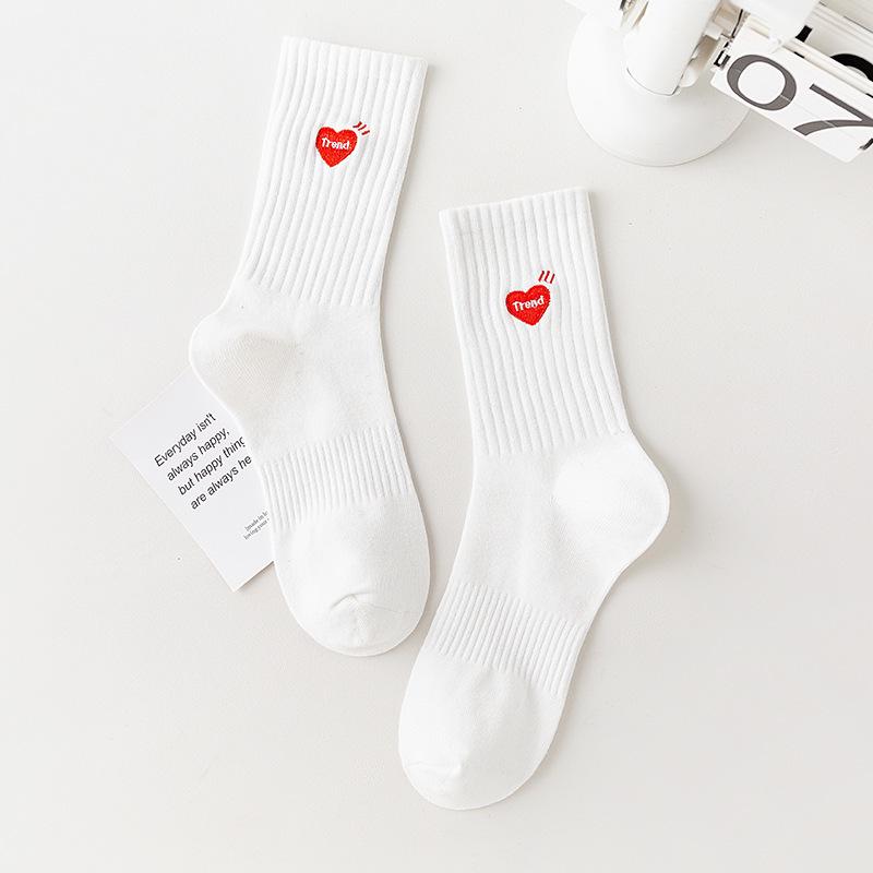 Trendy Men's Mid-Calf Embroidered Sports Socks - Yu Wenle Style