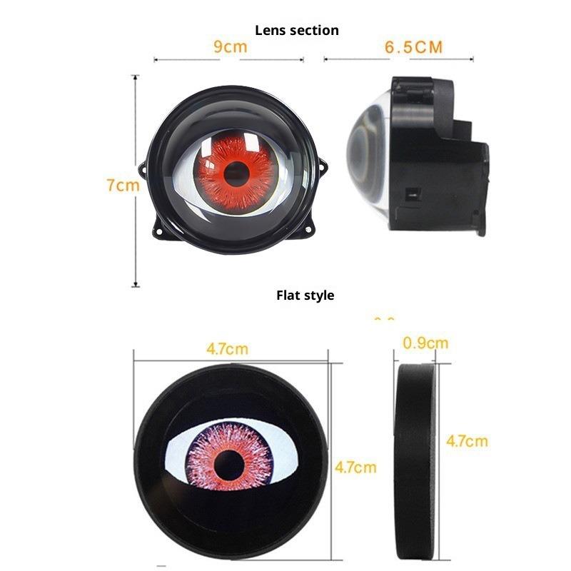 Devil's Eye Lamp LED Dynamic Car Lens Headlights Ambient Light Modified GM Motorcycle Lens Headlights