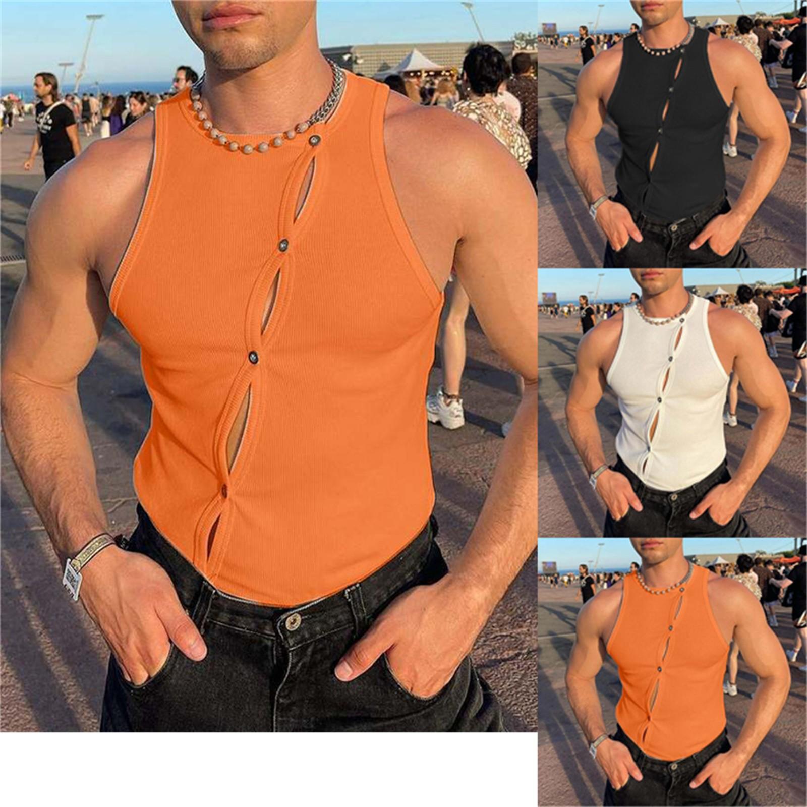 

Men s Fashion Stretch Corset Cardigan Sheath Vest XXL чорний