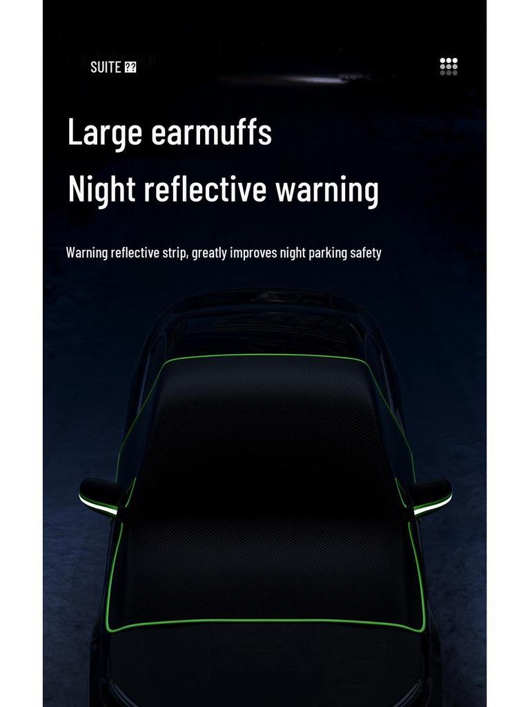 Oxford-Gewebe Grenzüberschreitende Frost- und Schneefeste Windschutzscheibenabdeckung