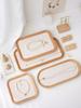 Acacia Wood Coaster, Small Rectangular Coaster for Home Use, Suitable As a Table Decoration