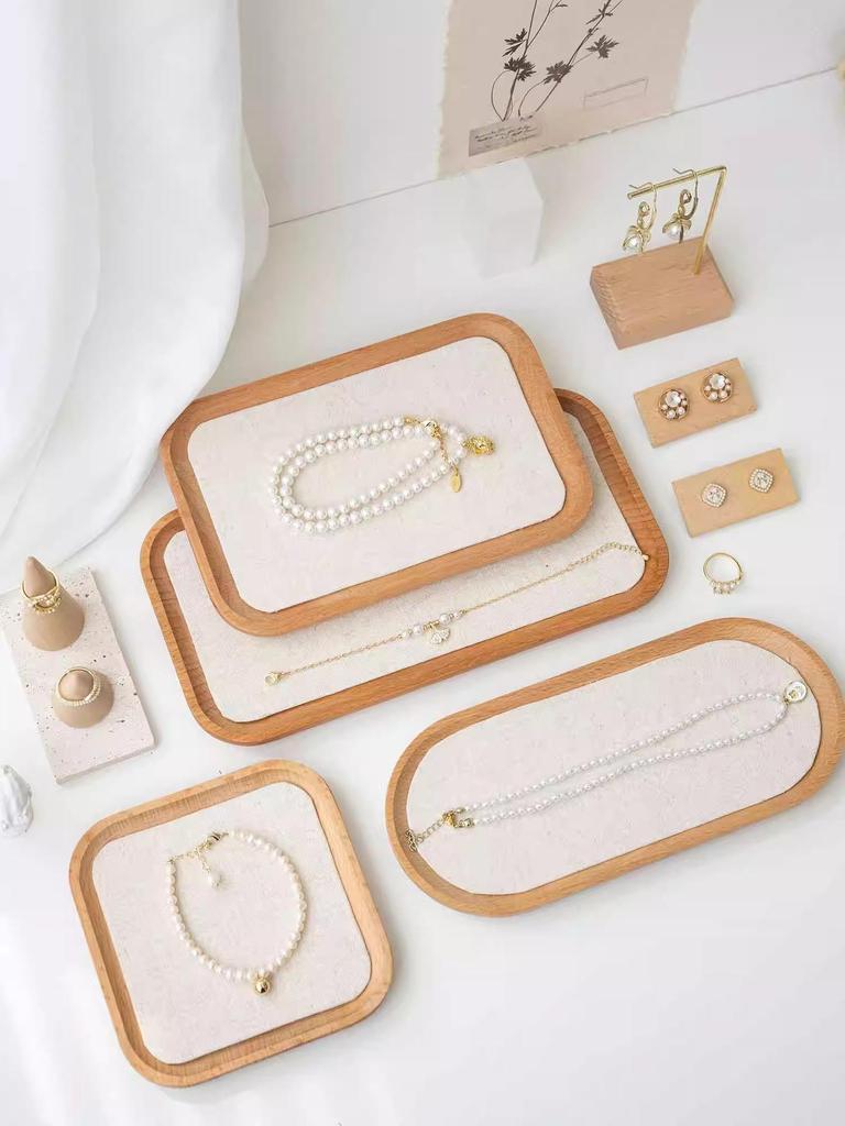 Acacia Wood Coaster, Small Rectangular Coaster for Home Use, Suitable As a Table Decoration