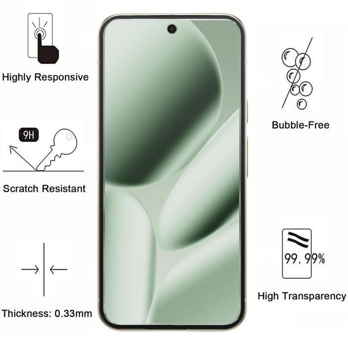 Tempered Glass for Google Pixel 10 Pro XL and Camera Protection [Pack 2] Phonillico® Protective Glass Film
