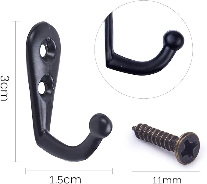 30pcs Vintage Style Wall Hooks Pack Of 20 Small Vintage Hooks Small Vintage Wall Hooks With Screws