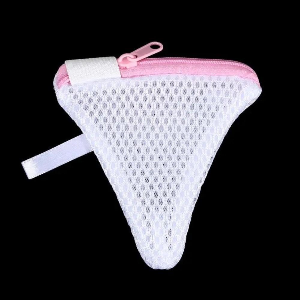Multi-Function Laundry Detergent Pods Mesh Bags Triangle Zipper Closure Laundry Storage Bags Mesh Durable