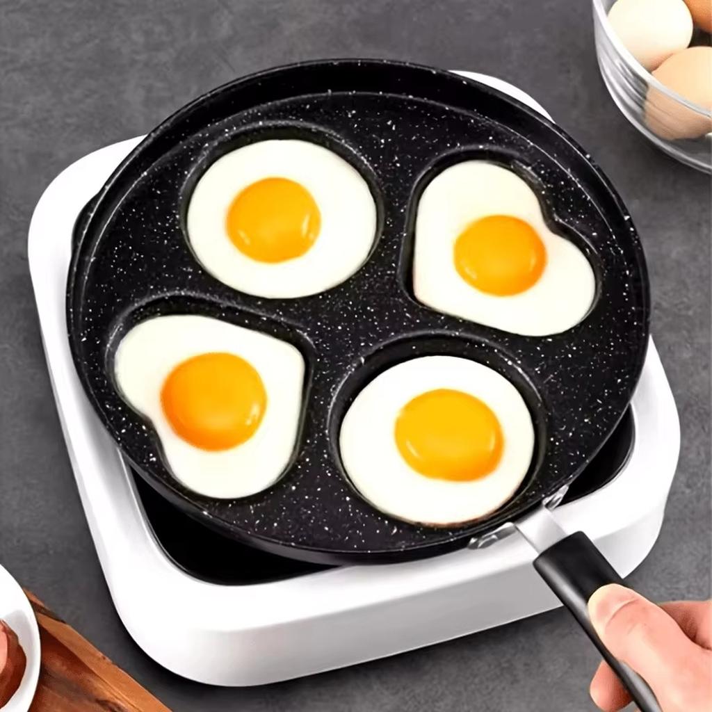 Multifunktionale Antihaft-Bratpfanne, breite, tiefe Frühstückspfanne für alle Herdarten