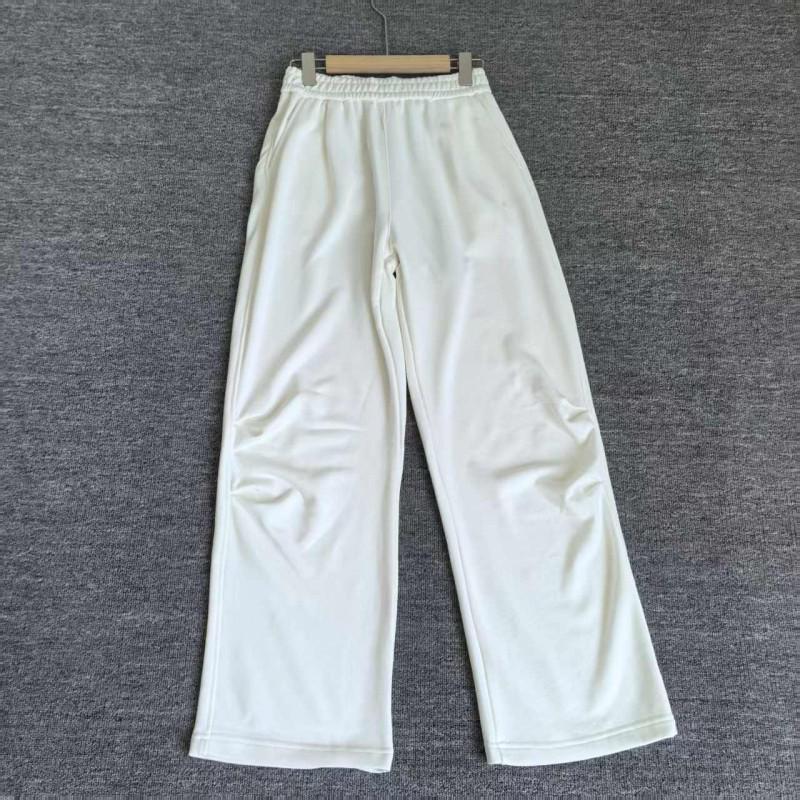 

Women s Spring High-Waist Pleated Paratrooper Pants - Elastic Waist, Wide-Leg, Casual Sweatpants XL белый