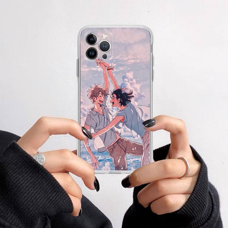Anime Movie Umibe No Etranger Phone Case For iPhone 14 13 12 11 Pro Max XS X XR SE 2020 6 7 8 Plus Mini Transparent Shell