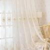 European Curtain Window Screen Living Room Balcony Relief Embroidery Embroidery Gauze Curtain Bedroom Shading