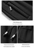 Men's Fleece-Lined Winter Sweatpants with Two-Way Zipper