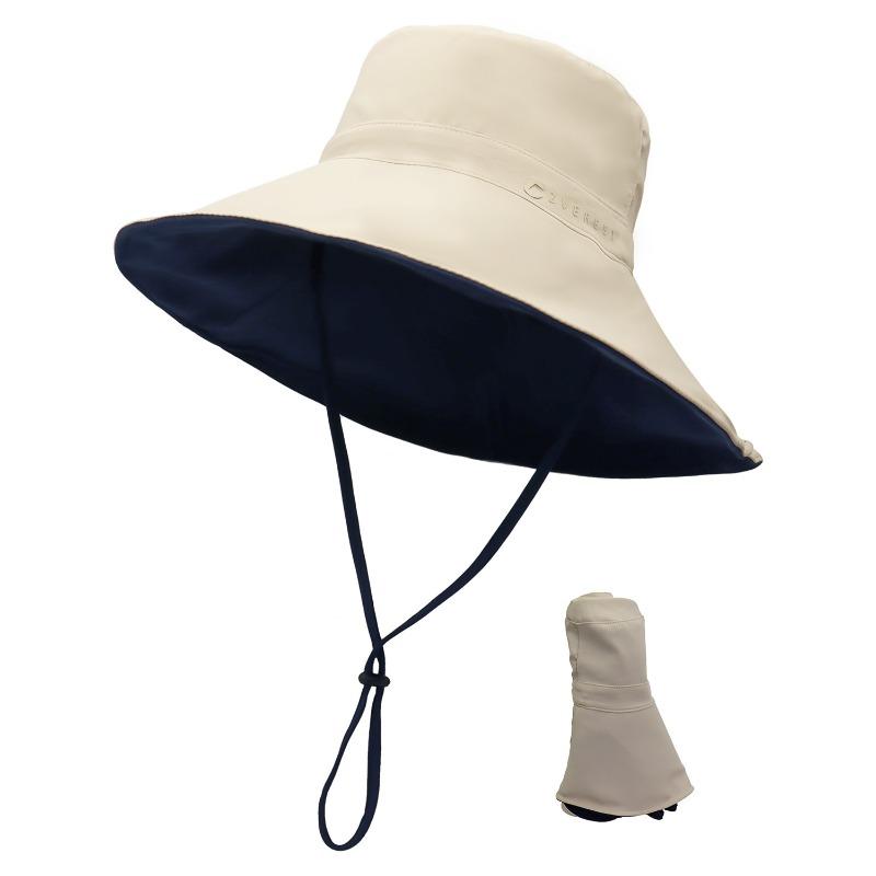 Summer Sunshade Anti-splashing Big Eaves Hat Outdoor Climbing Sun Protection Mountaineering Hat Women's Face Small Anti-ultraviolet Sun Hat