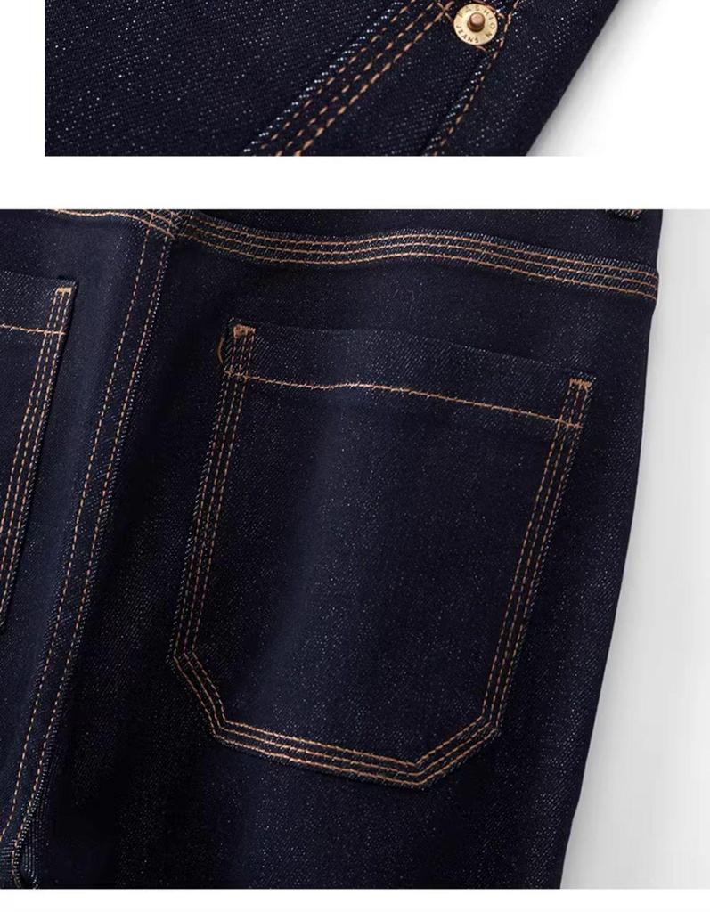 Women's High-Waisted Loose Slimming Floor-Sweeping Jeans - Trendy Straight-Leg Pants for Spring and Autumn 2025