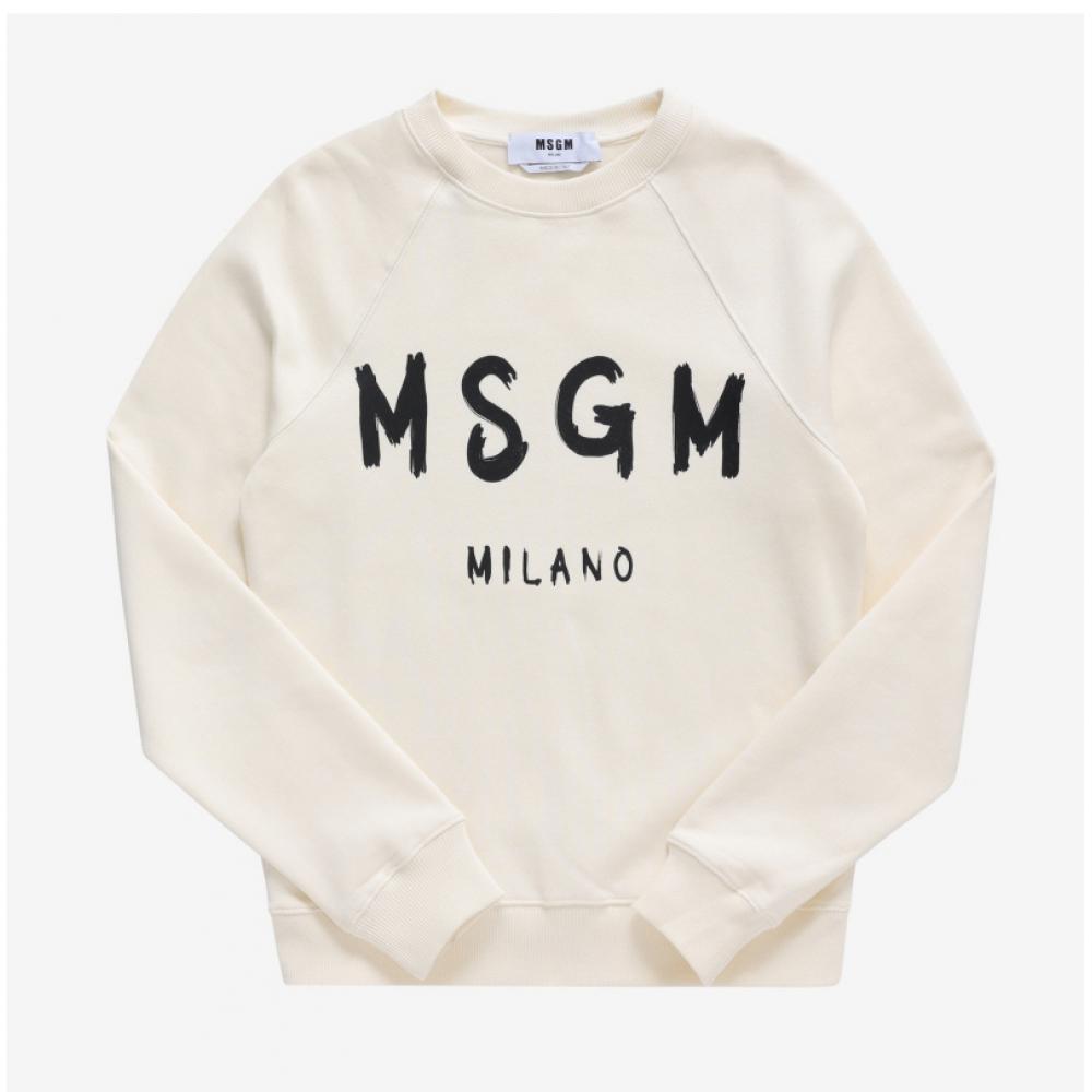 MSgm 2000mdm513 200001 02 BruShed Logo Women S SweatShirt