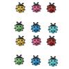 12pcs Resin Ladybug Shaped Refrigerator Magnets Home Kitchen Cute Cartoon Decorative Fridge Magnets