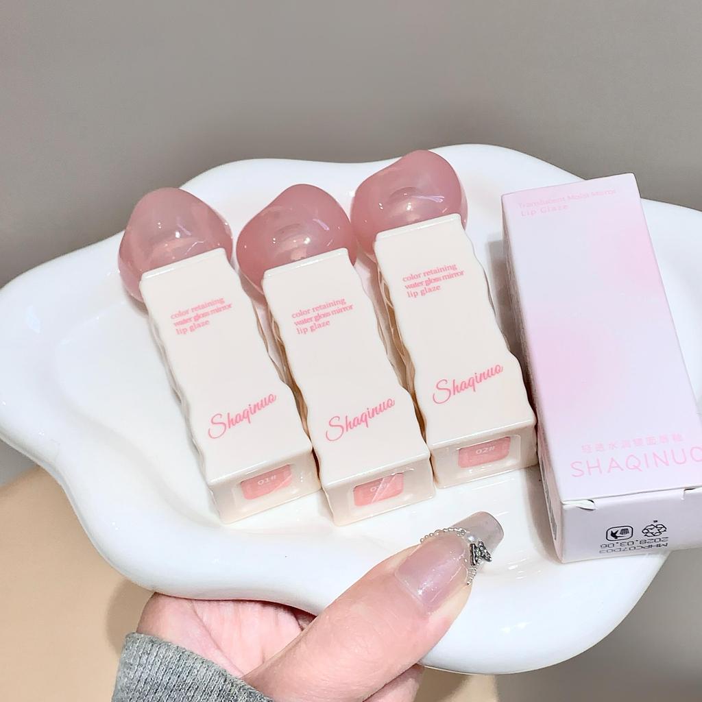 Mirror Gloss Lip SHAQINUO Hydrating, Long-Lasting Color with Luminous Mirror Finish for Glossy and Vibrant Lips All-Day Wear