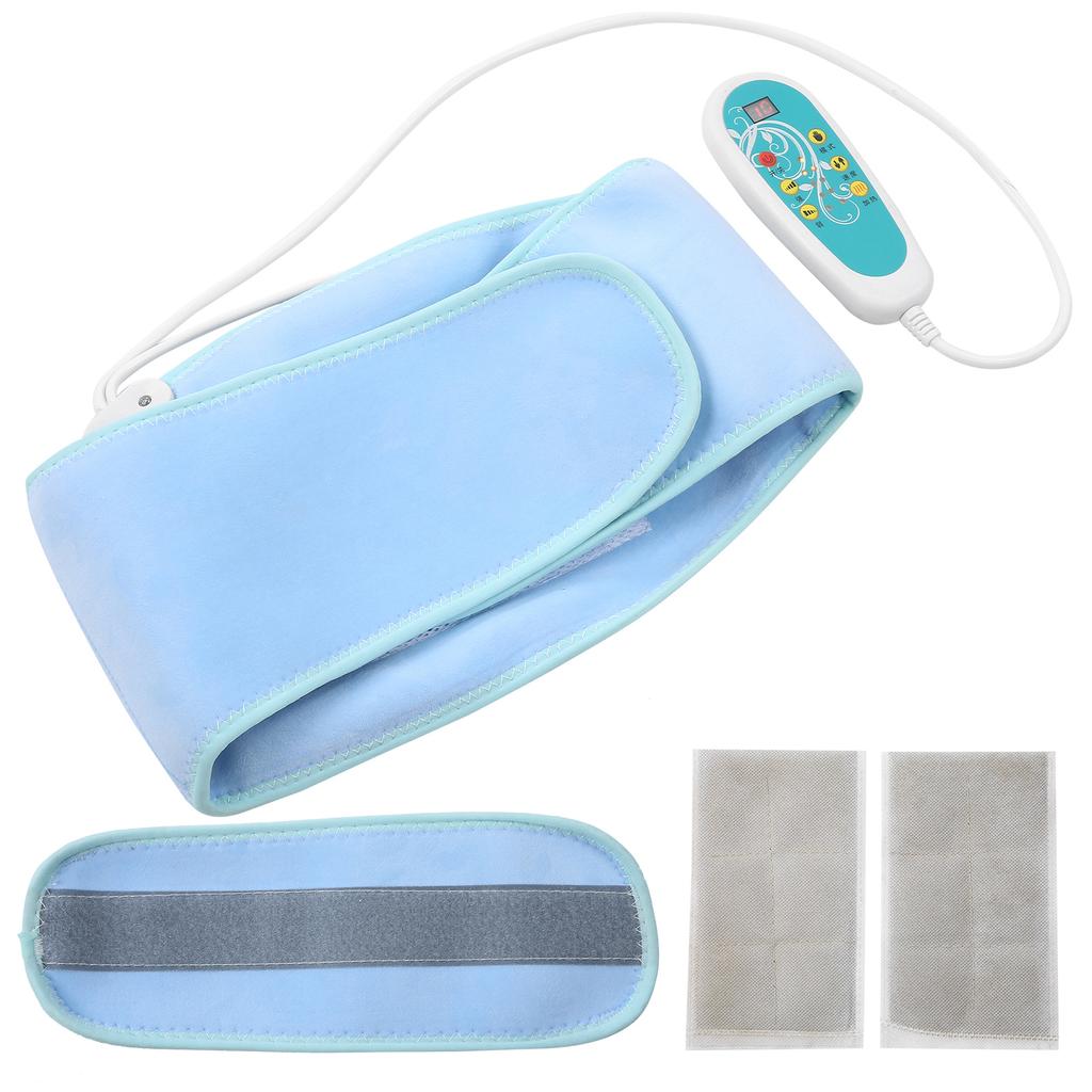 Electric Waist Heating Belt Moxibustion Vibrating Belly Massager Waist Belt 100‑240VUS Plug 100‑240V