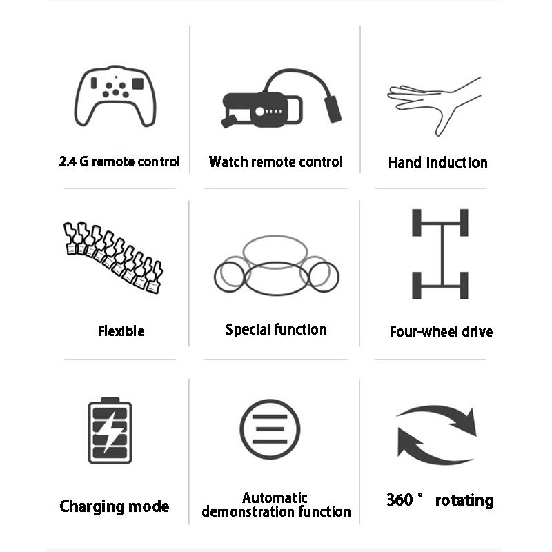 Stunt Twister Ferngesteuertes Autospielzeug 2,4 GHz 4WD Twist-Wüstenautos Gestensteuerung Ferngesteuertes Bergsteigerauto Geschenk für Kinder