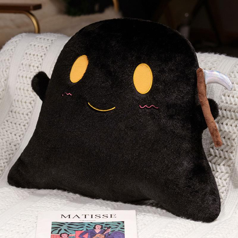 

Креативная милая кукла-призрак с косой на Хэллоуин, плюшевая игрушка, кукла маленького дьявола, подушка, праздничный подарок 30*35cm 0.27kg