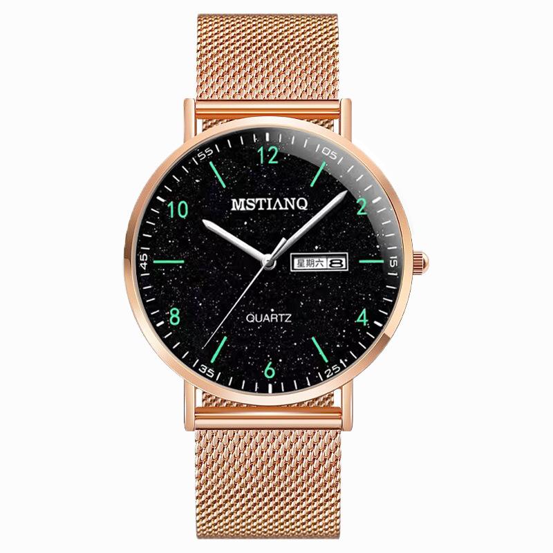 Year Watch Male Junior High School Student Male Simple Temperament Wind Luminous Electronic Quartz Men'S Watch