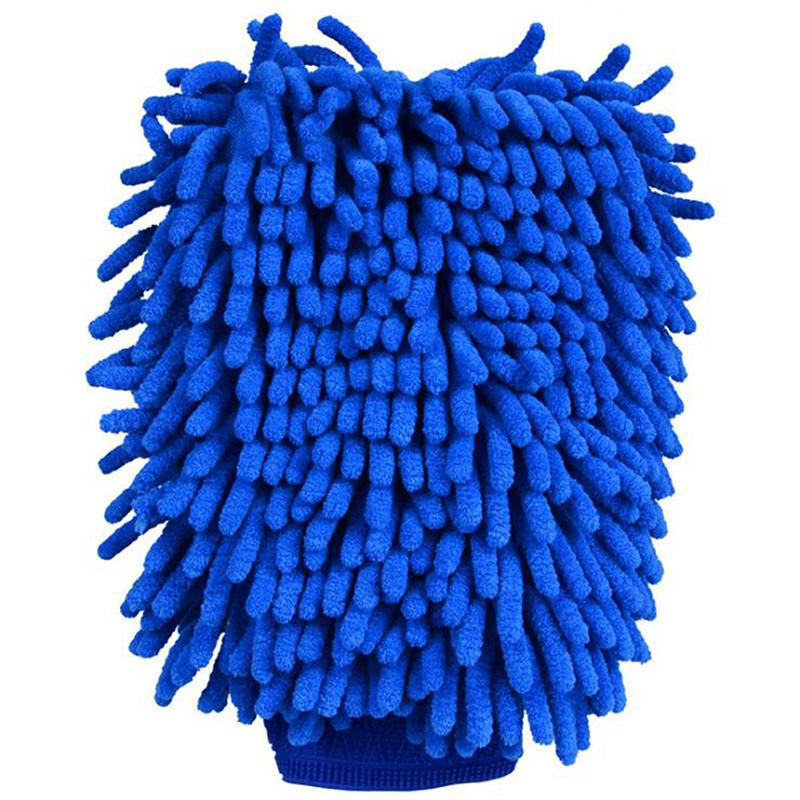 Ultrafine Fiber Chenille Microfiber Car Wash Glove Mitt Soft Mesh For Car Wash