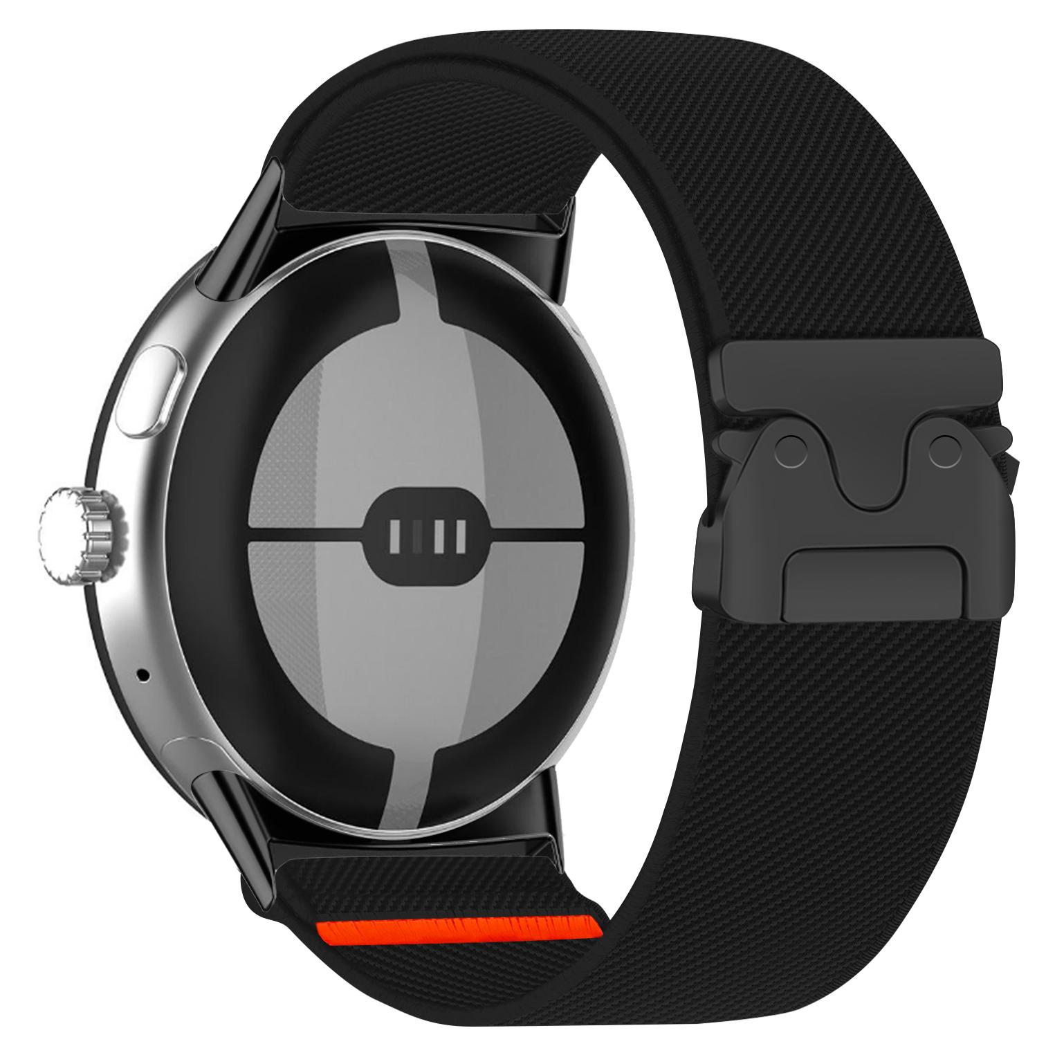 

Parachute Belt For Google Pixel Watch 4 3 2 Strap 41mm Sport Nylon Elastic Bracelet Correa Pixel Watch 3 4 45mm Band Accessories Pixel Watch 3-45mm чёрный