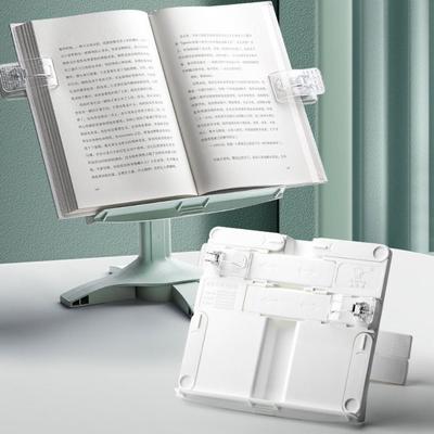 Étagère de lecture à angle réglable avec pince Porte-livres Support de livre à lever et à poser Partition