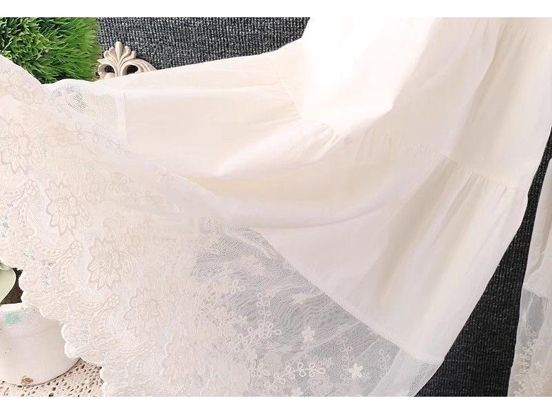 Chiffon Wide-Leg Lace Patchwork Pants - Women's Summer Qipao Style