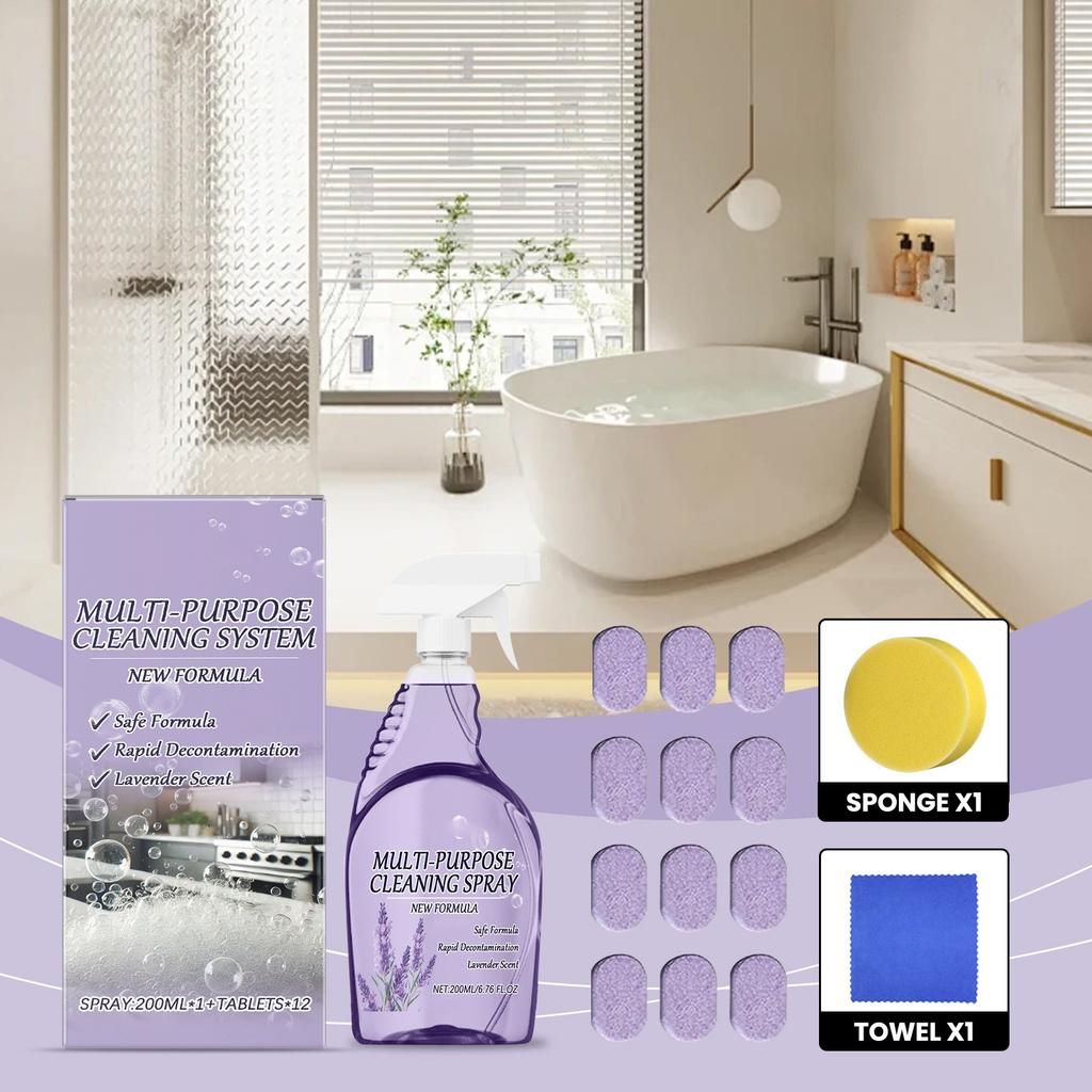 Multi Purpose Cleaner For Cleaning, Degreasing, Stain Removal, Kitchen And Bathroom Cleaning, Multifunctional Cleaner 200ML